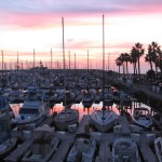 Radondo Beach Boats at Sunset