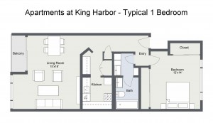One Bedroom Layout