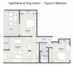 Two Bedroom Layout