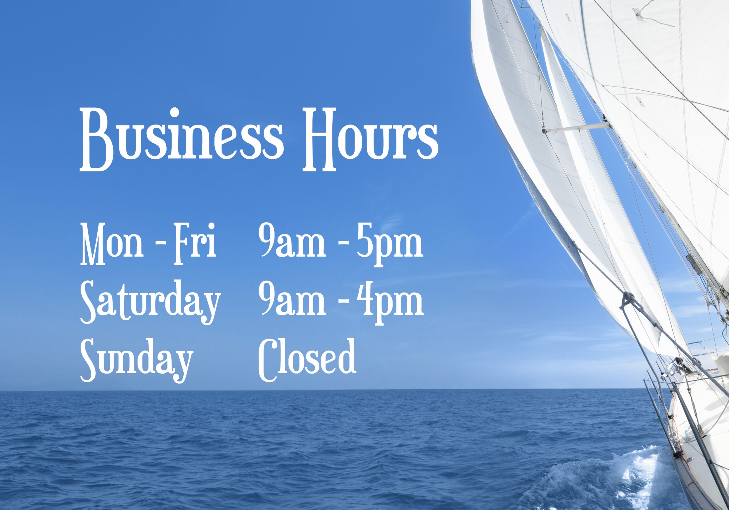 New King Harbor Business Hours